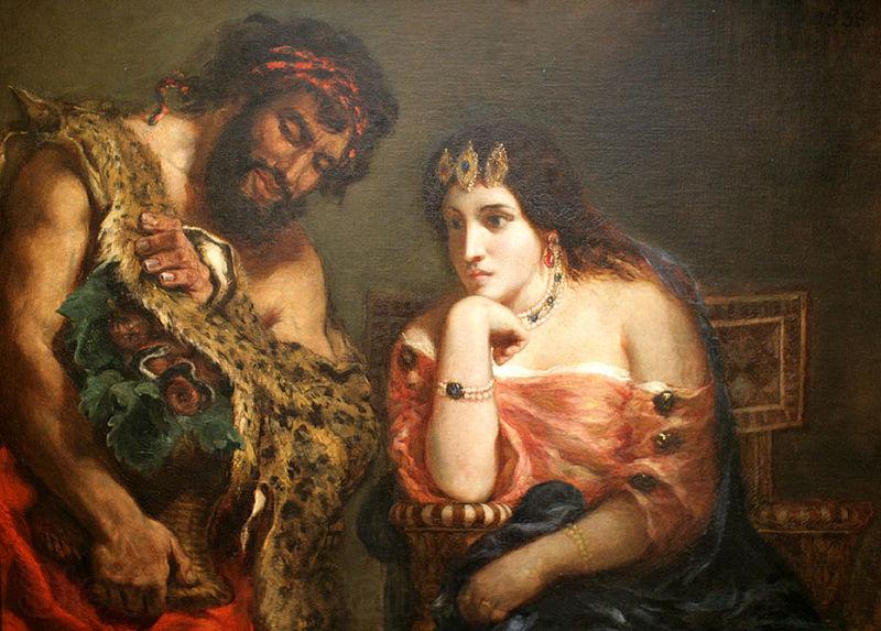 Eugene Delacroix Cleopatra and the Peasant Norge oil painting art